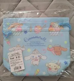 シナモロール 保冷巾着 アイスクリームデザイン　新品