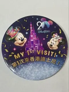 香港ディズニーランド 20周年　缶バッジ