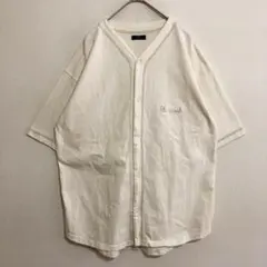 ITEMS　URBAN RESEARCH　スウェット　綿　ベースボールシャツ　Mのサムネイル