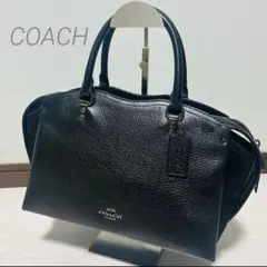COACH コーチハンドバッグ　ドリューサッチェル レザー 本革　黒　ブラック