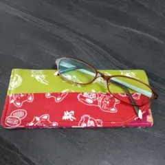 和風柄布製眼鏡ケース　ハンドメイド