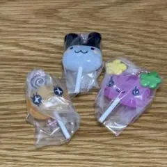 たまごっち カラフルキャンディチャーム　めめちっち　ふらわっち　みみっち