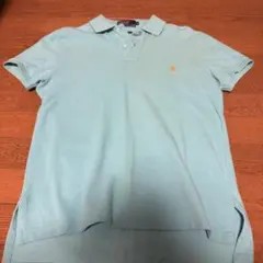 Polo by Ralph Lauren 水色 M カスタムフィット ポロシャツ