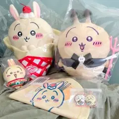 ちいかわ★クレープくじA賞 他セット うさぎ ぬいぐるみ BIGぬいぐるみ