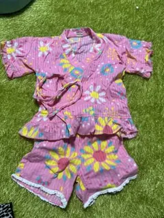 ムージョンジョン　mou JonJon 花柄甚平 110