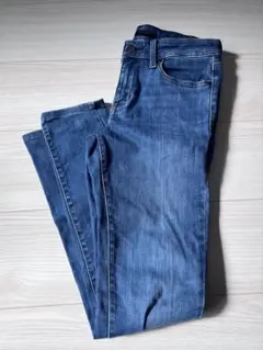 UNIQLO スキニーデニム　ストレッチ　ブルー