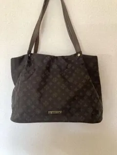 russet ラシット ナイロン モノグラム トートバッグブラウン A4収納