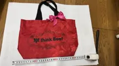 Think Bee! エコバッグ レッド 花柄