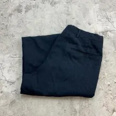 80-90s　ディオール　ピンストライプ　スラックス　古着　ネイビー　紺　W30