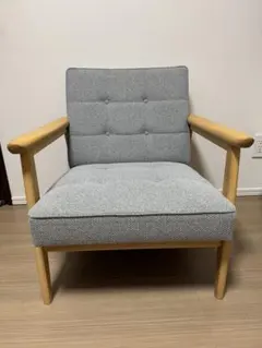 カリモク60 Kチェアー　1シーター　ミストグレー