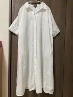 niko and ... ホワイト シャツワンピース 半袖