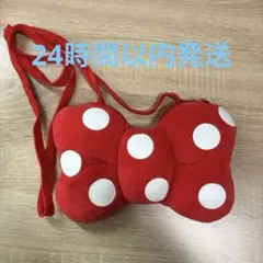 ディズニー　ミニー　ポシェット　リボン　ショルダーバッグ