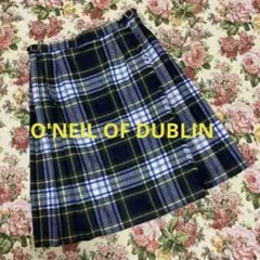 【美品】　O'NEIL OF DUBLINェックプリーツスカートLのサムネイル