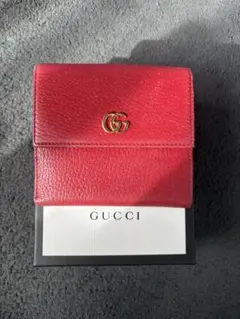 箱など付属品付き GUCCI 二つ折り財布のサムネイル