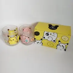 【新品未使用品】ポケモン ミスドグラスセット　ピカチュウ　プリン　箱あり