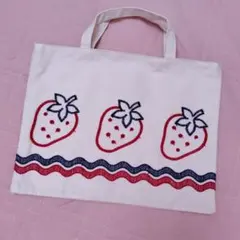 Shirley Temple♡いちご刺繍トートバッグ♡シャーリーテンプルのサムネイル