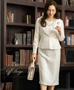 アッドルージュ セレモニースーツ 入学式 入園式 ワンピース セットアップ 9号