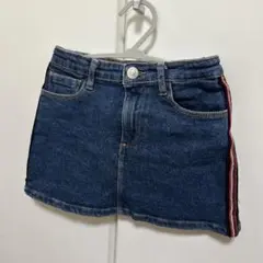 ZARA KIDS デニムスカート サイドストライプ 116cm
