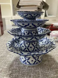 タイ食器　スワンカップ　パイナップル柄　4セット タイ食器 スワンカップ パイナップル柄 4セット - メルカリ