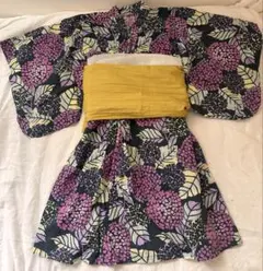 ⭐*︎様 【プチマイン】花柄 浴衣 110センチ