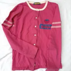 Betty's Blue ピンク ストロベリーグラフィック 長袖カーディガンのサムネイル
