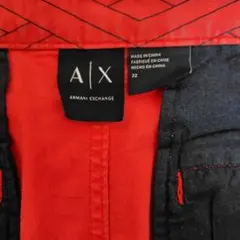 Armani Exchange 幾何学模様 レッドショートパンツ 32