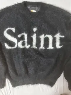 SAINT Mxxxxxx セントマイケル　CLF ニット　L セント マイケル - ©️SAINT Mxxxxxx | CLF KNIT-Black-Sの通販