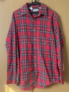 L.L.Bean レッドチェックネルシャツ M