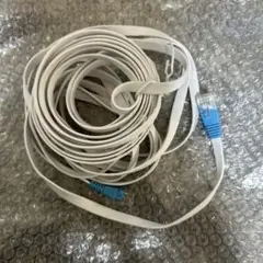 ホワイト フラットLANケーブル RJ45