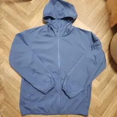 UNIQLO ポケッタブルUVカットパーカー ブルー S
