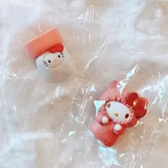 【匿名配送】サンリオ ハローキティ ガチャ 歯 パーカー 2点セット