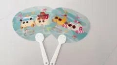 モルカー　アビー　トレジャーモルカー　救急モルカー　パトカーモルカーうちわ