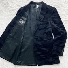 美品 希少 90s VERSACE ジャガードタイガーストライプジャケット XLのサムネイル