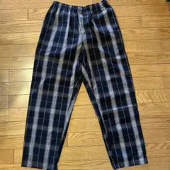 チェック ワイドパンツ