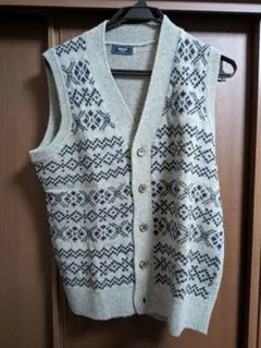 【ほぼ未使用】Kent ノルディック柄 ニットベスト 3L