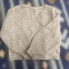 BAYFLOW Vネック長袖ニット F