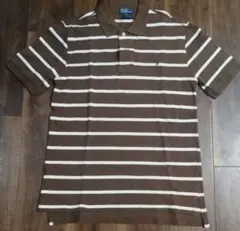 Polo by Ralph Lauren ボーダーポロシャツ ブラウン