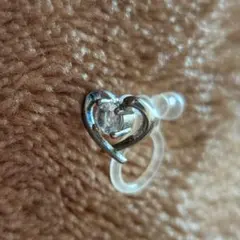 【美品】3coins イヤリング(片方のみ) シルバー ハート