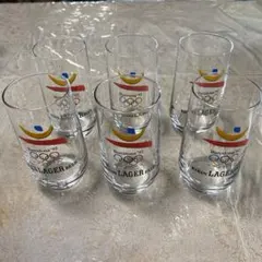 キリン　ラガー　レトロ　グラス　ガラス　オリンピック　6個