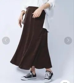 Ambre Neige ヴィンテージサテンスカート　ブラウン