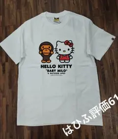 【大人気】ア ベイシング エイプ シャツ S　マイロ×キティ　サンリオコラボ ア ベイシング エイプ×「ハローキティ」「マイメロディ」Tシャツ
