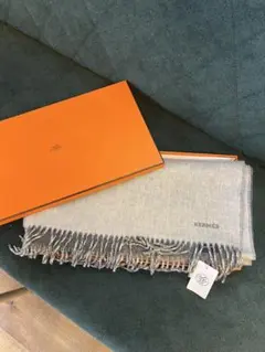 エルメス HERMES カシミヤ マフラー サマーブロック・サンライズ