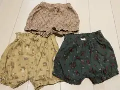 バースデイ　コトリ　ショートパンツ　ハーフパンツ　かぼちゃパンツ　3枚セット