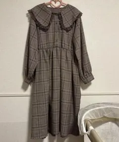 アプレジュール チェック柄ワンピース