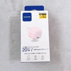 【C-16】ELECOM USB-C AC充電器 20W PD対応 ピンク