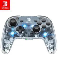 Switch ワイヤレス Pro コントローラー スケルトン カラフルに光ります