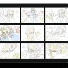 鬼滅の刃　グッズ　無限列車編　原画　ポストカードセット　煉獄杏寿郎　猗窩座　新品