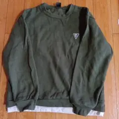 GRAND オリーブ 長袖トレーナー 150　裏ボア