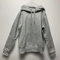 GU スウェットプルオーバーパーカー 裏起毛 グレー
