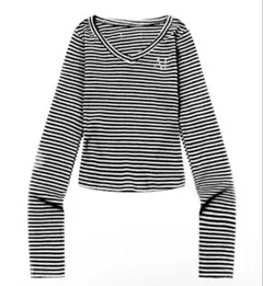 ムセント ストライプ 長袖 tシャツ